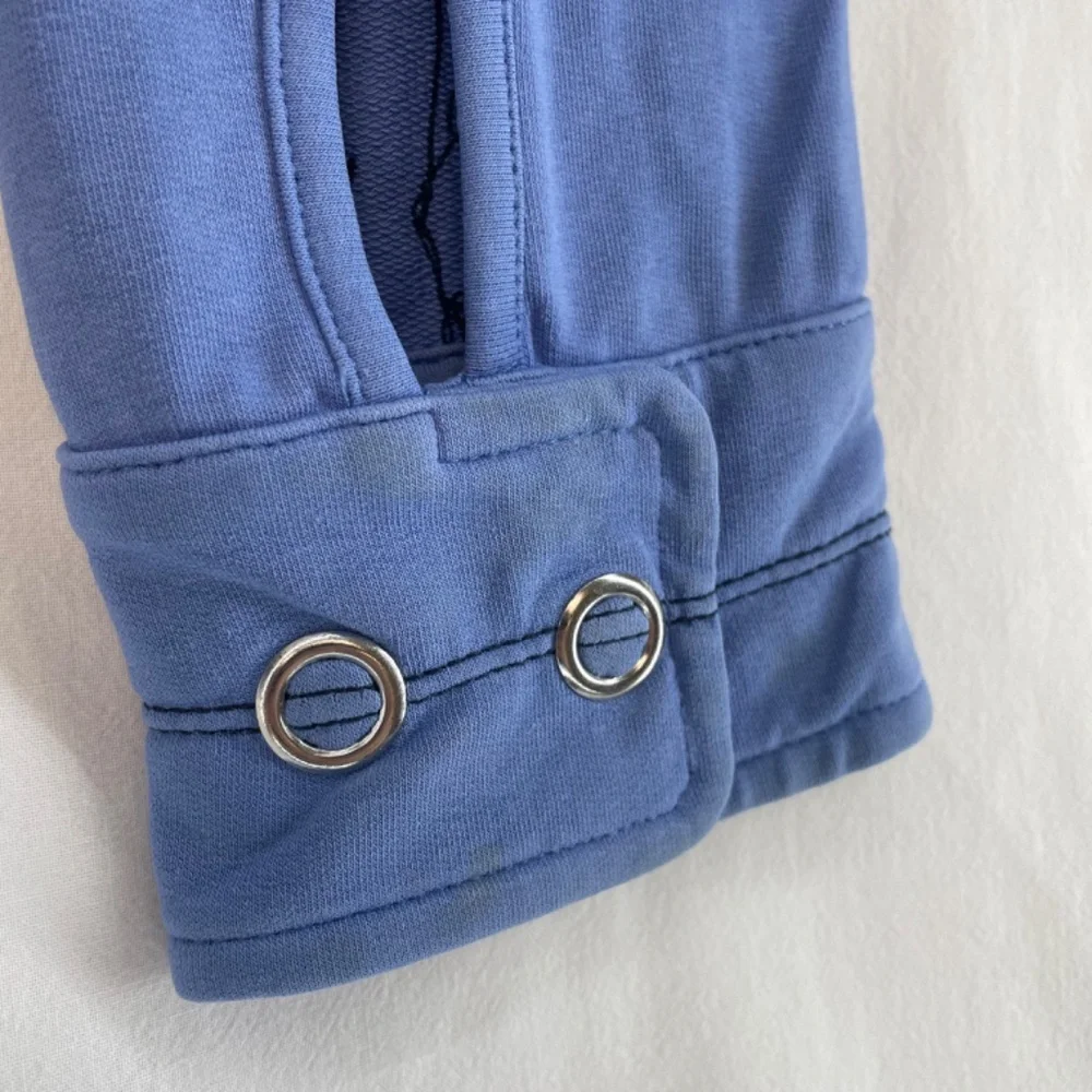Lululemon Zip Sweater Blue Snap Women 8 VINTAGE - Picture 3 of 16